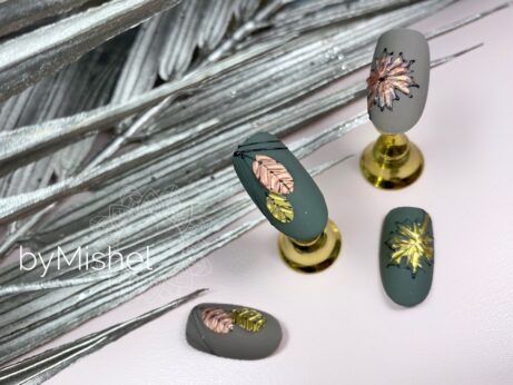 Jesenný nail art, foil gél 2x inak | nechtový online video kurz byMishel